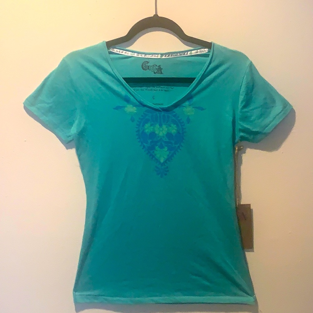 Green Apple Tee with motif